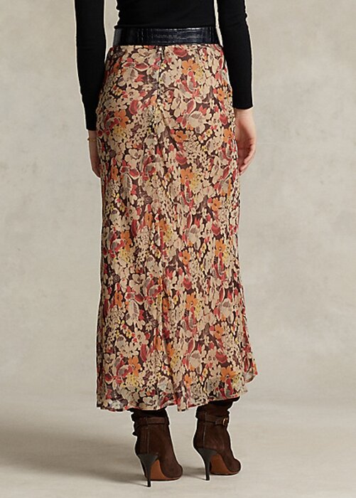 Flower Women’s Ralph Lauren Floral Crinkled Georgette Skirts Flower Women’s Ralph Lauren Floral Crinkled Georgette Skirts