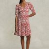 Flower Women’s Ralph Lauren Floral Mutton-Sleeve Godet Crepe Dress Flower Women’s Ralph Lauren Floral Mutton-Sleeve Godet Crepe Dress