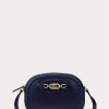 French Navy Women’s Ralph Lauren Leather Medium Jordynn Crossbody Bags