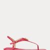 Fuchsia Women’s Ralph Lauren Ellington Embossed Leather Sandals Fuchsia Women’s Ralph Lauren Ellington Embossed Leather Sandals