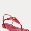 Fuchsia Women’s Ralph Lauren Ellington Embossed Leather Sandals Fuchsia Women’s Ralph Lauren Ellington Embossed Leather Sandals