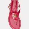 Fuchsia Women’s Ralph Lauren Ellington Embossed Leather Sandals Fuchsia Women’s Ralph Lauren Ellington Embossed Leather Sandals