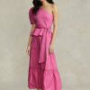 Fuchsia Women’s Ralph Lauren Tiered A-Line Cotton Skirts