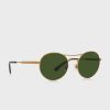 Gold Men’s Ralph Lauren 0Ph3142 Round Sunglasses