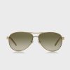 Gold Women’s Ralph Lauren 0RA4004 Aviator Sunglasses
