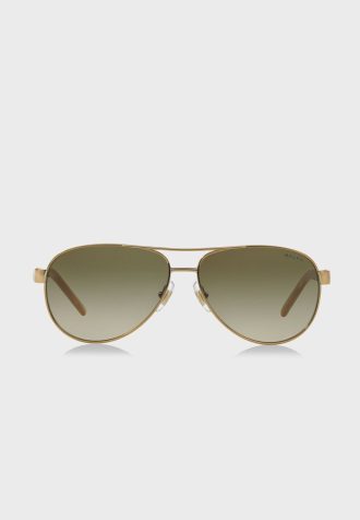 Gold Women’s Ralph Lauren 0RA4004 Aviator Sunglasses