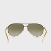 Gold Women’s Ralph Lauren 0RA4004 Aviator Sunglasses