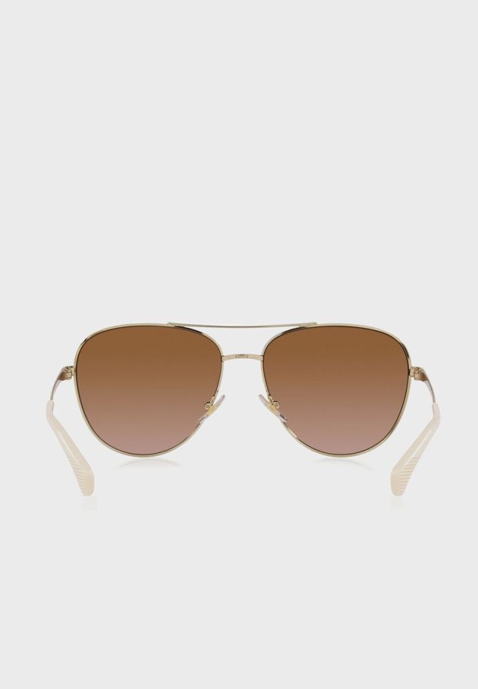 Gold Women’s Ralph Lauren 0Ra4139 Aviator Sunglasses