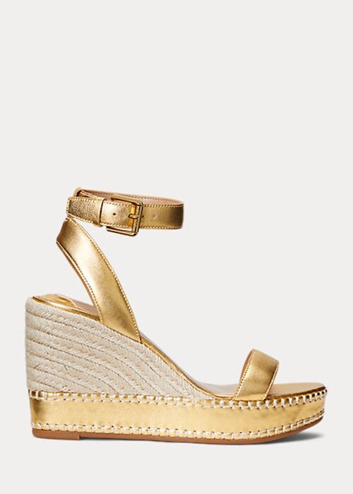 Gold Women’s Ralph Lauren Hilarie Metallic Leather Espadrille Gold Women’s Ralph Lauren Hilarie Metallic Leather Espadrille