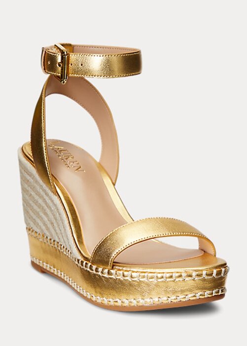 Gold Women’s Ralph Lauren Hilarie Metallic Leather Espadrille Gold Women’s Ralph Lauren Hilarie Metallic Leather Espadrille