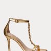 Gold Women’s Ralph Lauren Kate Metallic Nappa Leather Sandals Gold Women’s Ralph Lauren Kate Metallic Nappa Leather Sandals