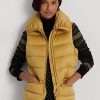 Gold Women’s Ralph Lauren Satin Quilted Down Vest Gold Women’s Ralph Lauren Satin Quilted Down Vest