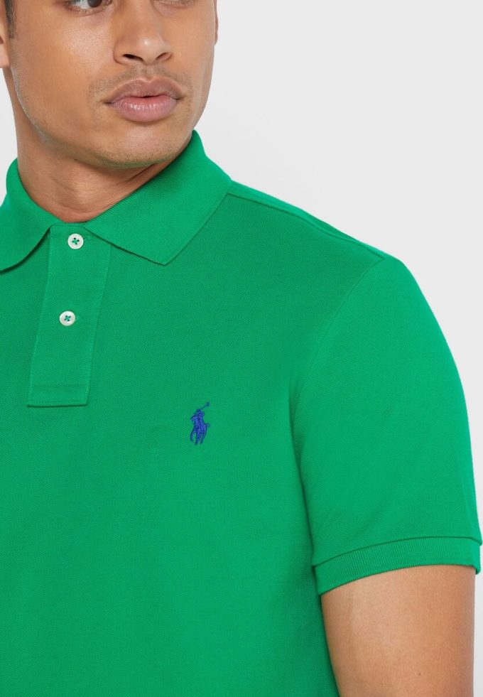 Green Men’s Ralph Lauren Basic Mesh Polo Shirts Green Men’s Ralph Lauren Basic Mesh Polo Shirts