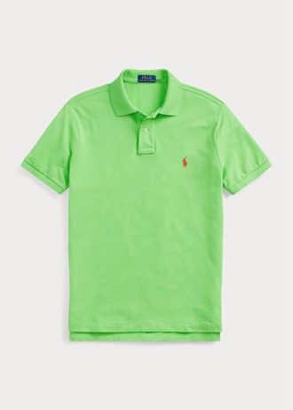 Green Men’s Ralph Lauren Custom Slim Fit Mesh Polo Shirts
