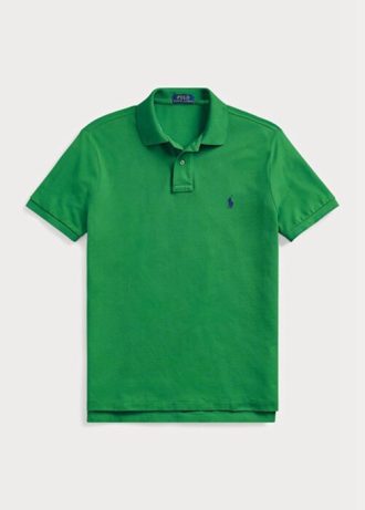 Green Men’s Ralph Lauren Custom Slim Fit Mesh Polo Shirts