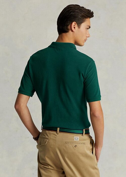 Green Men’s Ralph Lauren Custom Slim Fit Mesh Polo Shirts Green Men’s Ralph Lauren Custom Slim Fit Mesh Polo Shirts