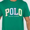 Green Men’s Ralph Lauren Logo Crew Neck T Shirts Green Men’s Ralph Lauren Logo Crew Neck T Shirts