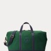 Green Men’s Ralph Lauren Logo-Embroidered Canvas Duffle Bags Green Men’s Ralph Lauren Logo-Embroidered Canvas Duffle Bags