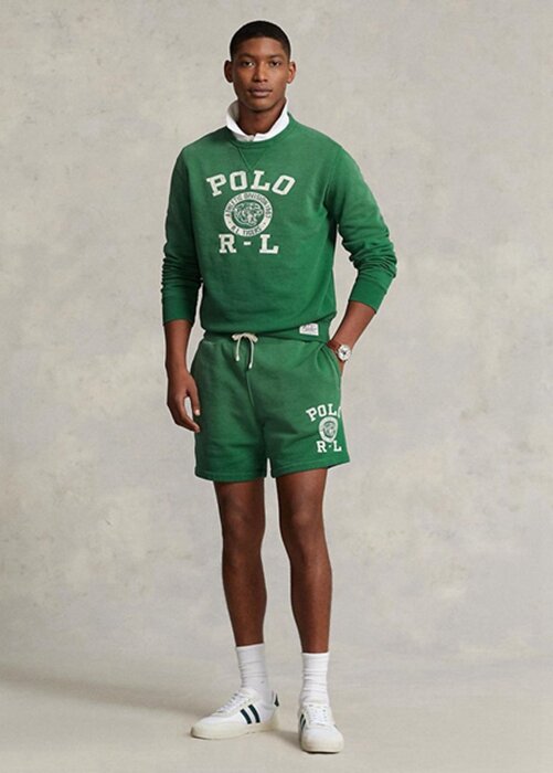 Green Men’s Ralph Lauren Logo Fleece Shorts Green Men’s Ralph Lauren Logo Fleece Shorts