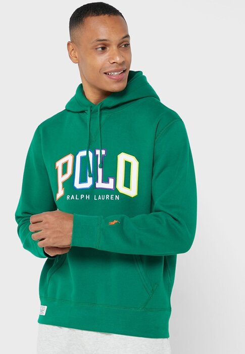 Green Men’s Ralph Lauren Logo Hoodie Green Men’s Ralph Lauren Logo Hoodie