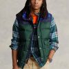 Green Men’s Ralph Lauren Water-repellent Down Western Gilet Jackets Green Men’s Ralph Lauren Water-repellent Down Western Gilet Jackets