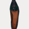Green Women’s Ralph Lauren Ashtyn Plaid Wool Pointed Loafers