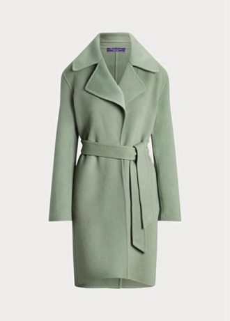 Green Women’s Ralph Lauren Cameo Wool-cashmere Wrap  Coats
