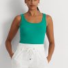 Green Women’s Ralph Lauren Cotton-Blend Tanks