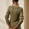 Green Women’s Ralph Lauren Embellished Silk-Blend Crewneck Sweaters Green Women’s Ralph Lauren Embellished Silk-Blend Crewneck Sweaters
