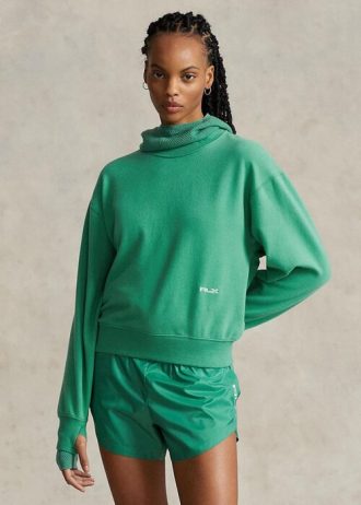 Green Women’s Ralph Lauren Fleece Crewneck Sweatshirts