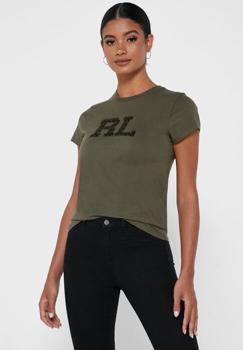 Green Women’s Ralph Lauren Graphic Crew Neck T Shirts Green Women’s Ralph Lauren Graphic Crew Neck T Shirts