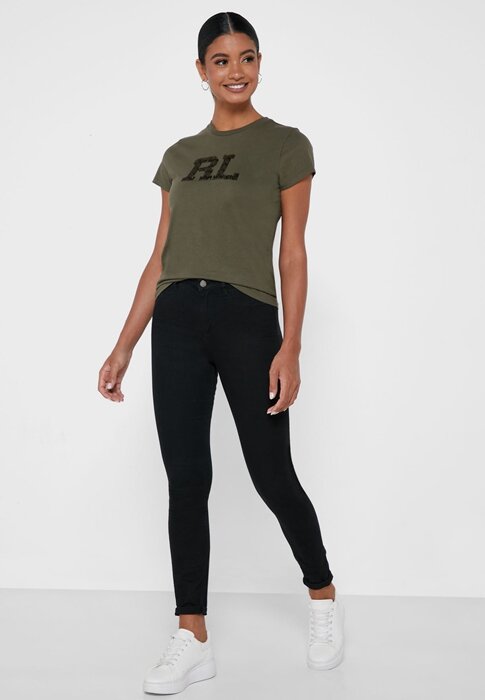 Green Women’s Ralph Lauren Graphic Crew Neck T Shirts Green Women’s Ralph Lauren Graphic Crew Neck T Shirts