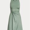 Green Women’s Ralph Lauren Haddington Jersey Sleeveless Day Dress