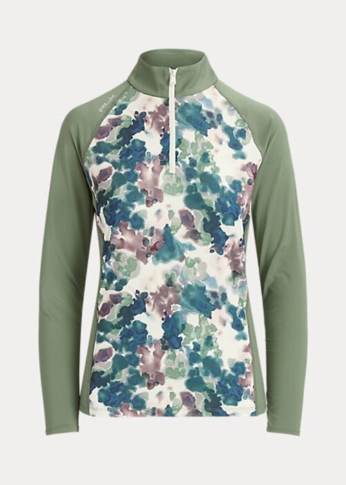 Green Women’s Ralph Lauren Jersey Quarter-Zip Sweatshirts Green Women’s Ralph Lauren Jersey Quarter-Zip Sweatshirts