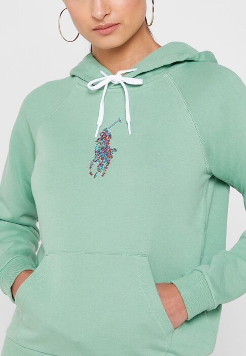 Green Women’s Ralph Lauren Pocket Detail Knitted Hoodie Green Women’s Ralph Lauren Pocket Detail Knitted Hoodie