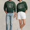 Green Women’s Ralph Lauren Ralph’s Coffee Crewneck Sweatshirts