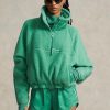 Green Women’s Ralph Lauren Ripstop-trim High-pile Fleece Pullover Sweatshirts Green Women’s Ralph Lauren Ripstop-trim High-pile Fleece Pullover Sweatshirts