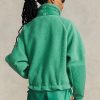 Green Women’s Ralph Lauren Ripstop-trim High-pile Fleece Pullover Sweatshirts Green Women’s Ralph Lauren Ripstop-trim High-pile Fleece Pullover Sweatshirts