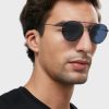 Grey Men’s Ralph Lauren 0Ph3136 Round Sunglasses