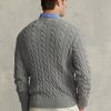 Grey Men’s Ralph Lauren Cable-knit Cotton Jumper  Sweaters