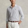 Grey Men’s Ralph Lauren Custom Slim Fit Birdseye Polo Shirts Grey Men’s Ralph Lauren Custom Slim Fit Birdseye Polo Shirts