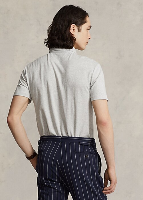 Grey Men’s Ralph Lauren Custom Slim Fit Cotton-Linen Polo Shirts Grey Men’s Ralph Lauren Custom Slim Fit Cotton-Linen Polo Shirts