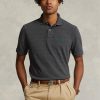 Grey Men’s Ralph Lauren Custom Slim Fit Mesh Polo Shirts