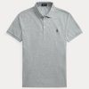 Grey Men’s Ralph Lauren Custom Slim Fit Stretch Mesh Polo Shirts