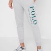 Grey Men’s Ralph Lauren Logo Cuffed Sweatpants