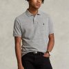 Grey Men’s Ralph Lauren Slim Fit Mesh Polo Shirts Grey Men’s Ralph Lauren Slim Fit Mesh Polo Shirts