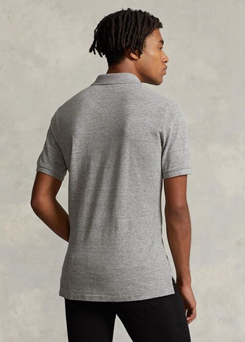 Grey Men’s Ralph Lauren Slim Fit Mesh Polo Shirts Grey Men’s Ralph Lauren Slim Fit Mesh Polo Shirts