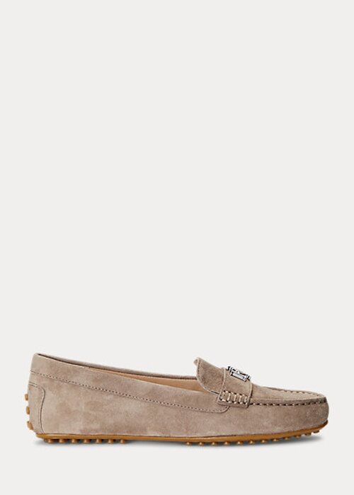 Grey Women’s Ralph Lauren Barnsbury Suede Loafers Grey Women’s Ralph Lauren Barnsbury Suede Loafers