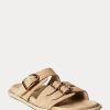 Grey Women’s Ralph Lauren Ezra Calfskin Suede Sandals Grey Women’s Ralph Lauren Ezra Calfskin Suede Sandals