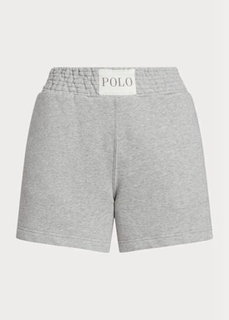 Grey Women’s Ralph Lauren Logo Fleece   Shorts